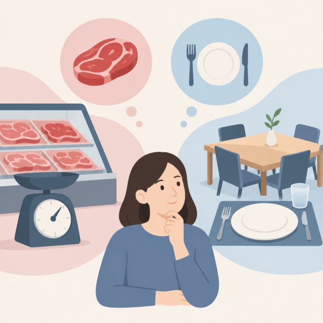 AI 생성 설명 이미지: 안산일동고기집 유니드정육식당 | 정육식당이라는 이름으로 알 수 있는 것과 확인할 점